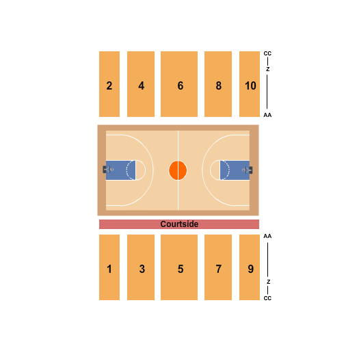 Roy L. Patrick Gymnasium Basketball - Globetrotters Seating Chart