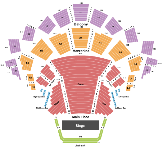 Roy Thomson Hall End Stage Seating Chart