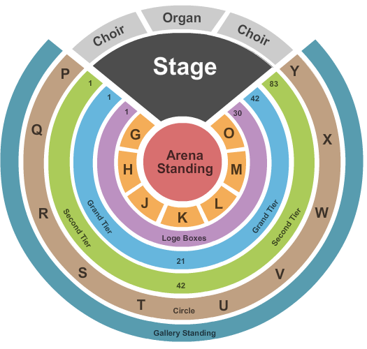 Royal Albert Hall End Stage Seating Chart