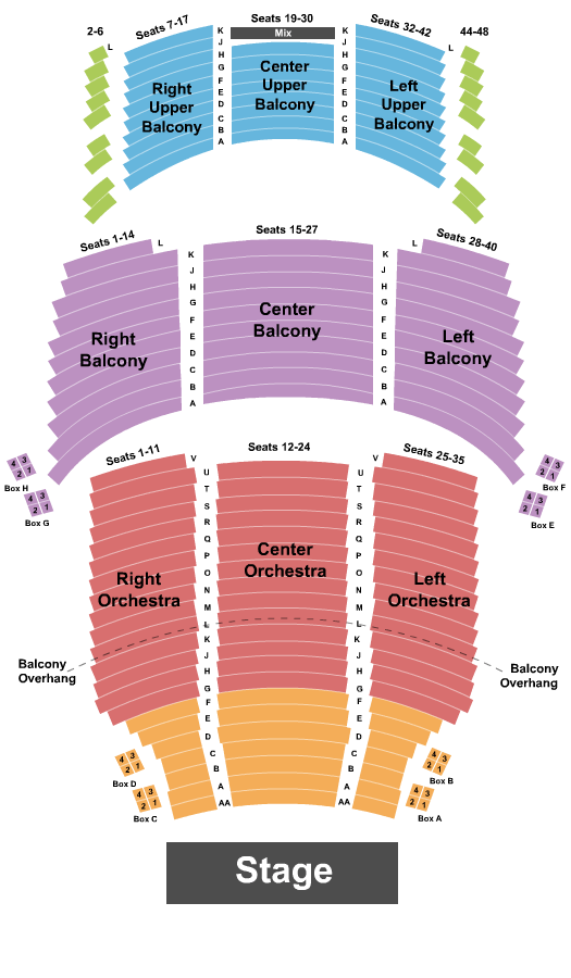 John Bassett Theatre Seating Chart