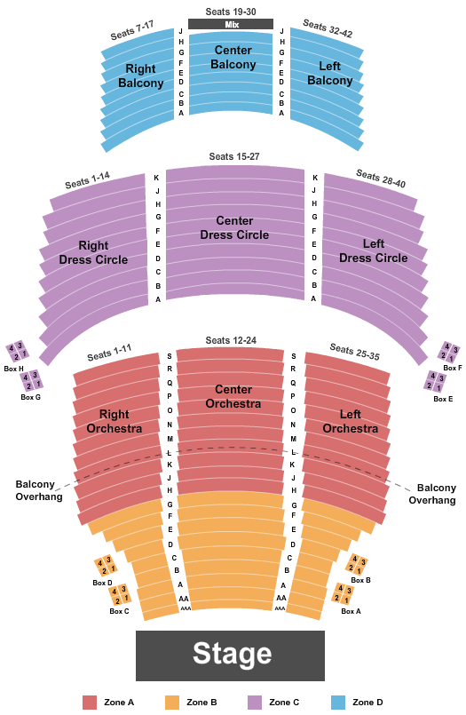 Royal Alexandra Theatre Endstage 2 Int Zone Seating Chart