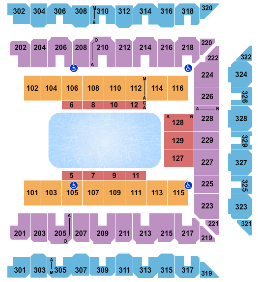 Royal Farms Arena Seating Chart View