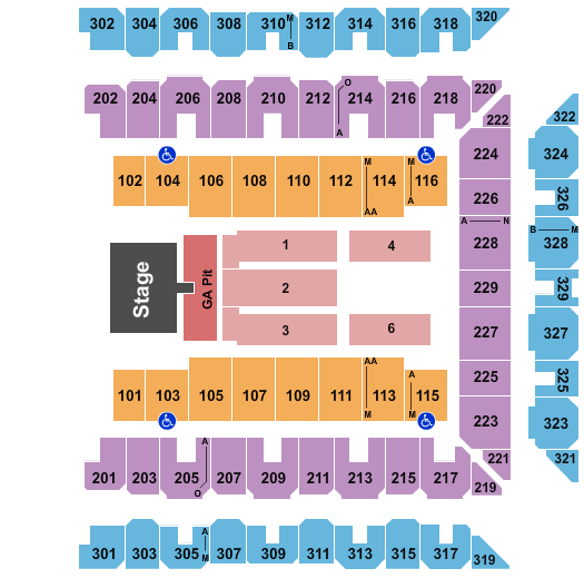 CFG Bank Arena Alan Jackson Seating Chart