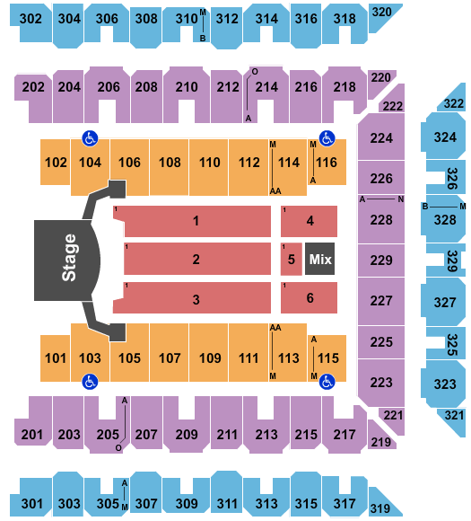 Utz Arena Seating Chart