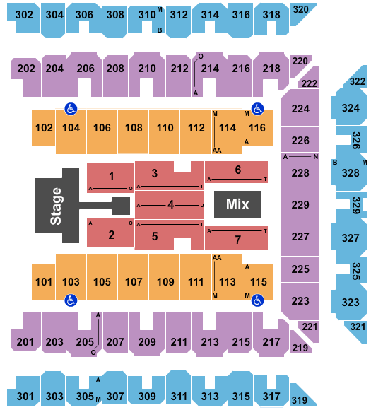 CFG Bank Arena Chris Tomlin Seating Chart