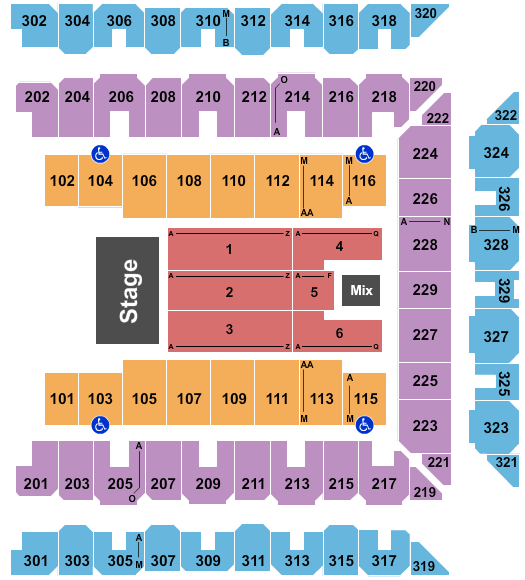 CFG Bank Arena Chris Young Seating Chart