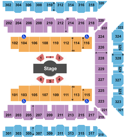 CFG Bank Arena Cirque Corteo Seating Chart