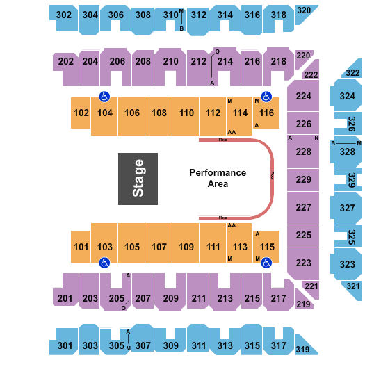 CFG Bank Arena Cirque Crystal Seating Chart