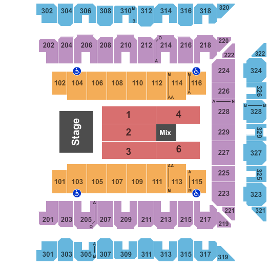 CFG Bank Arena Endstage 2 Seating Chart