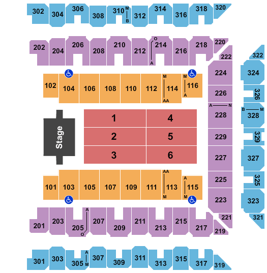CFG Bank Arena Endstage 3 Seating Chart