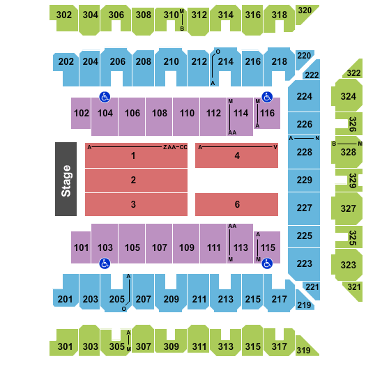 CFG Bank Arena Endstage 4 Seating Chart