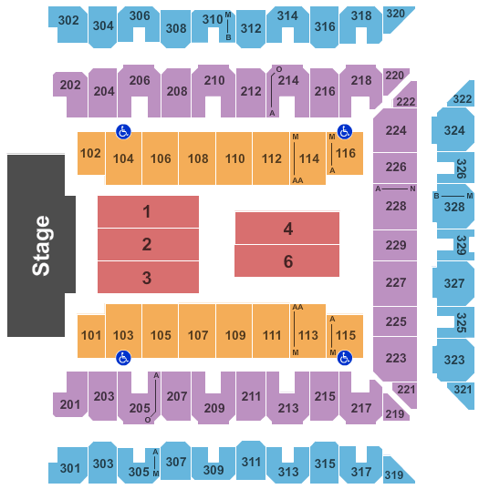 Royal Farms Arena Seating Chart View