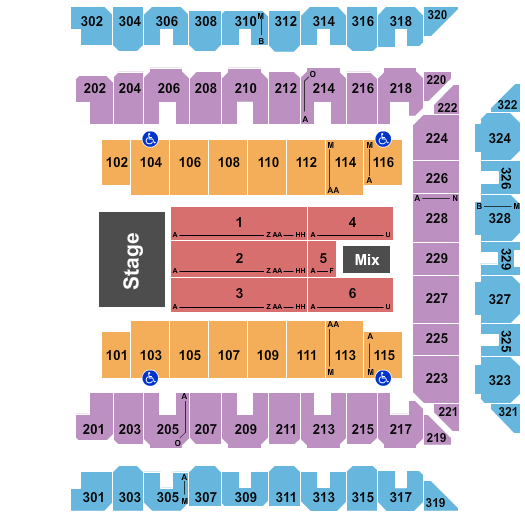 CFG Bank Arena Fleetwood Mac Seating Chart