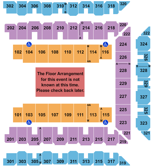 Royal Farms Arena Generic Floor seating chart - eventticketscenter.com