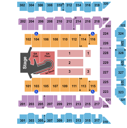 CFG Bank Arena Kelly Clarkson Seating Chart