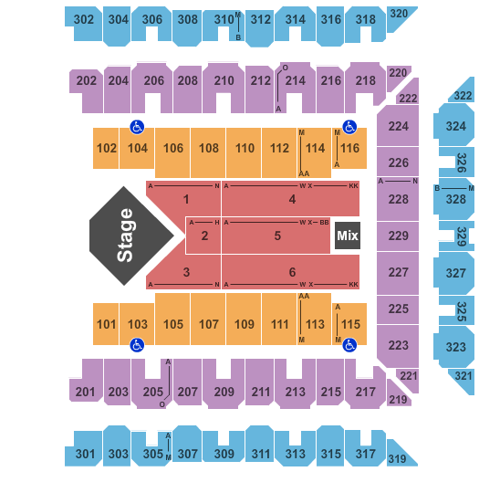 CFG Bank Arena Lionel Richie Seating Chart