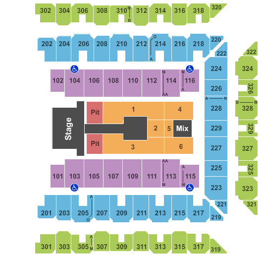 CFG Bank Arena Luke Bryan Seating Chart