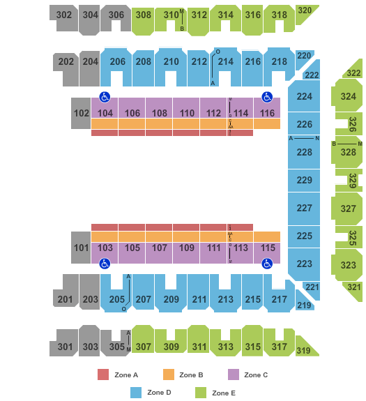 CFG Bank Arena Circus - IntZone Seating Chart