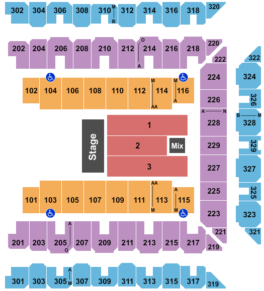 CFG Bank Arena Tyler Perry Seating Chart