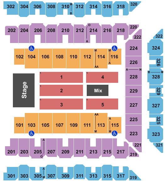 CFG Bank Arena Weezer And Pixies Seating Chart