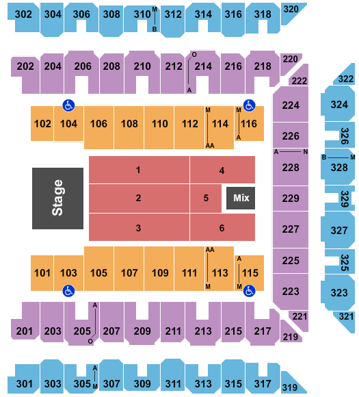 CFG Bank Arena Wild N Out Seating Chart