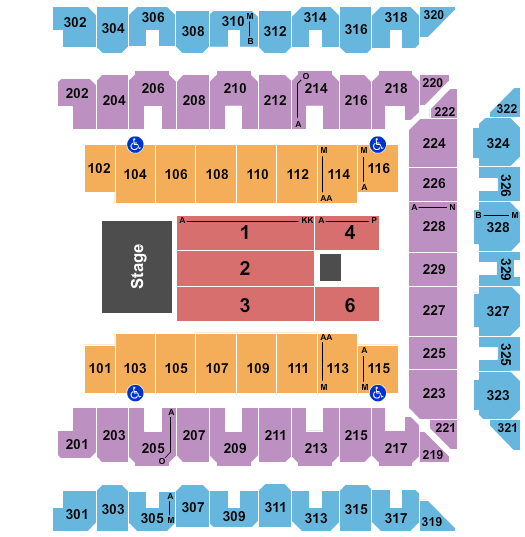 CFG Bank Arena Xscape Seating Chart