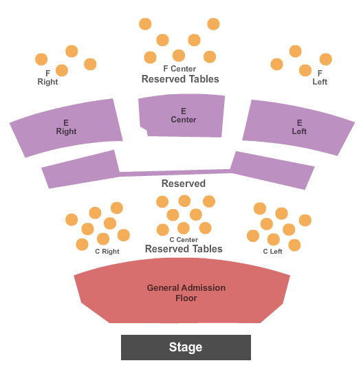 Royal Oak Music Theatre Tables Seating Chart