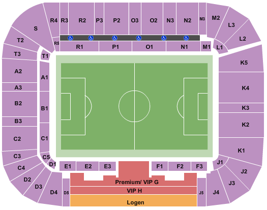 Rudolf-Harbig-Stadion Soccer Seating Chart