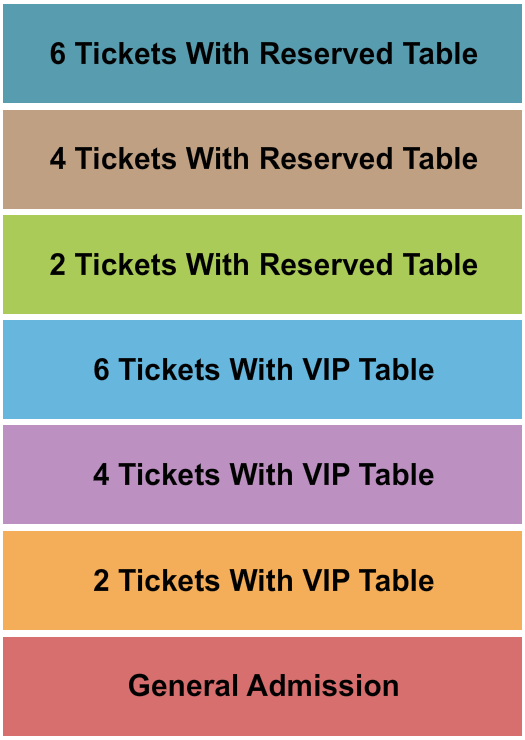 Rudyard's Pub Tables/VIP Seating Chart