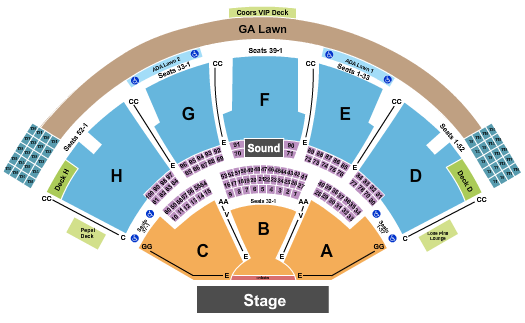 Ruoff Music Center Endstage Tables Seating Chart