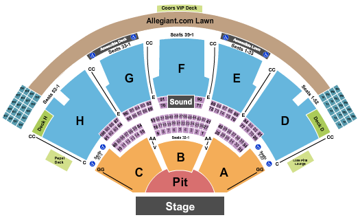 Ruoff Music Center Lumineers Seating Chart