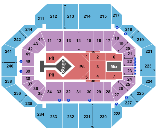 Rupp Arena At Central Bank Center Blink 182 Seating Chart