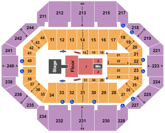 Rupp Arena Seating Chart - Lexington