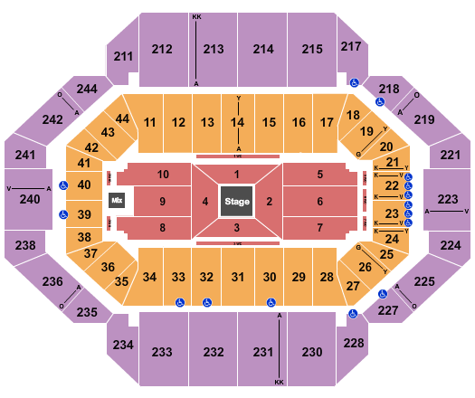 Rupp Arena At Central Bank Center Center Stage 1 Seating Chart