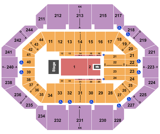 seating chart for Rupp Arena At Central Bank Center - Comedy - eventticketscenter.com