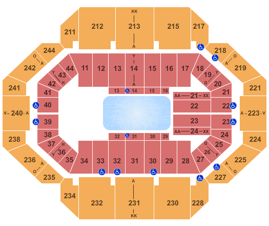 Rupp Arena Seating Chart Lexington See Events That Use This Seating Chart Configuration