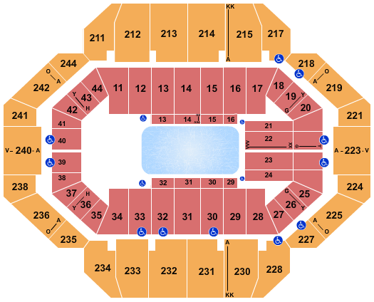 seating chart for Rupp Arena At Central Bank Center - Disney On Ice - eventticketscenter.com