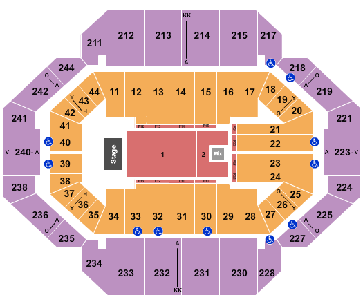 Rupp Arena At Central Bank Center Endstage 4 Seating Chart