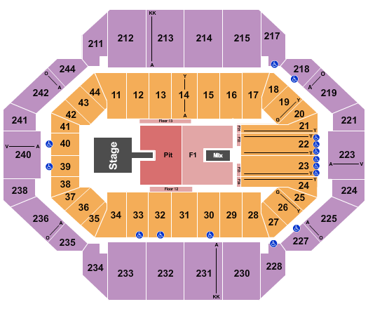 Rupp Arena At Central Bank Center Endstage Pit 2 Seating Chart