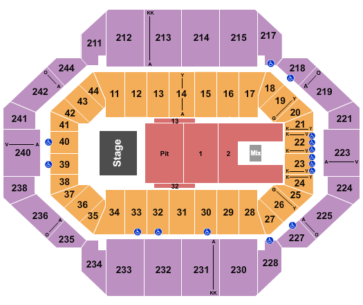 Rupp Arena At Central Bank Center Endstage Pit Seating Chart