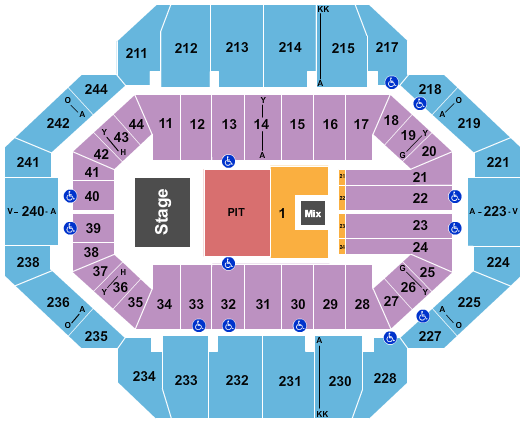 Rupp Arena At Central Bank Center Five Finger Death Punch 2 Seating Chart