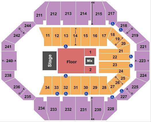 Rupp Arena At Central Bank Center Five Finge Death Punch Seating Chart