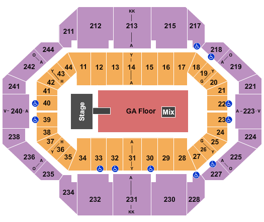 Rupp Arena At Central Bank Center Foo Fighters Seating Chart