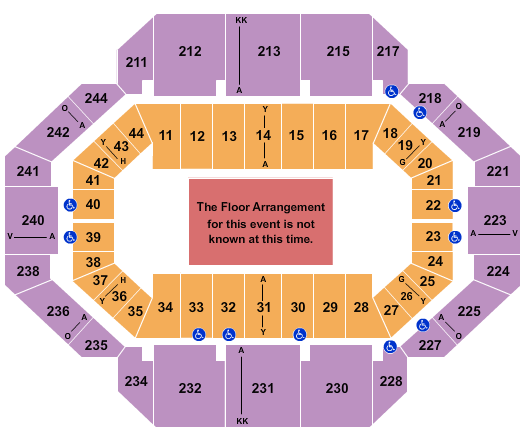 Rupp Arena At Central Bank Center - Generic Floor Seating Chart ...