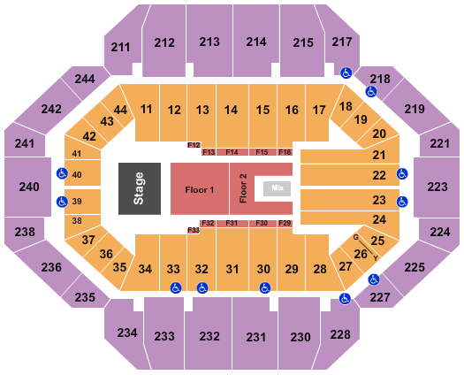 seating chart for Rupp Arena At Central Bank Center - Journey - eventticketscenter.com