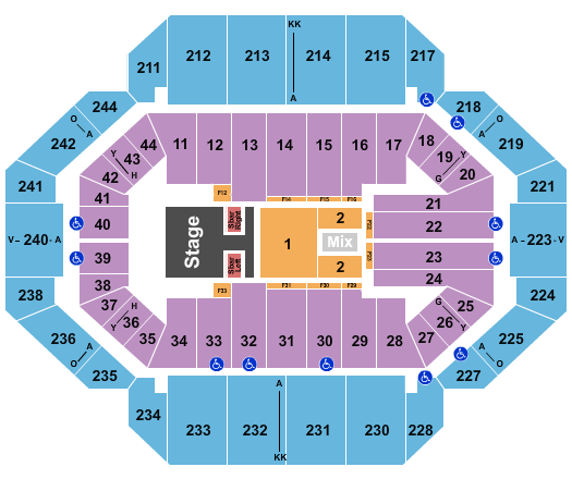 seating chart for Rupp Arena At Central Bank Center - Kenny Chesney 2 - eventticketscenter.com