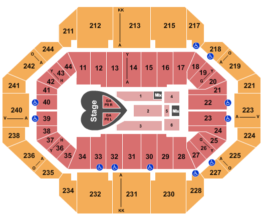 Rupp Arena At Central Bank Center Pink Seating Chart