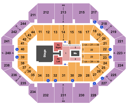 Rupp Arena At Central Bank Center Red White Boom Seating Chart