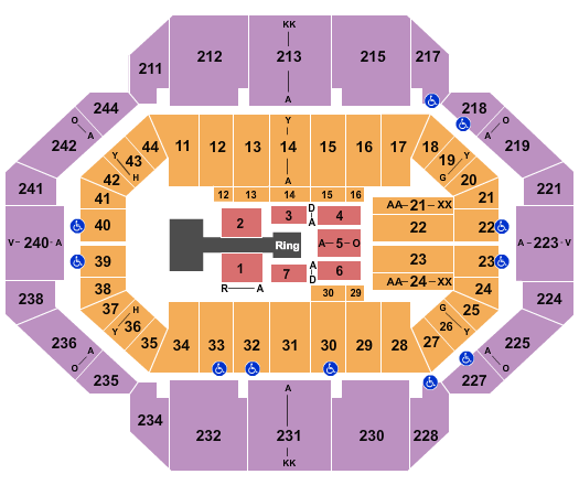 Rupp Arena At Central Bank Center WWE - Summer slam Seating Chart