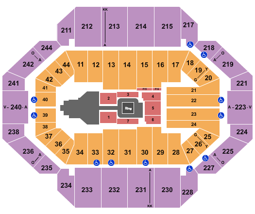 Rupp Arena At Central Bank Center WWE 2024 Seating Chart